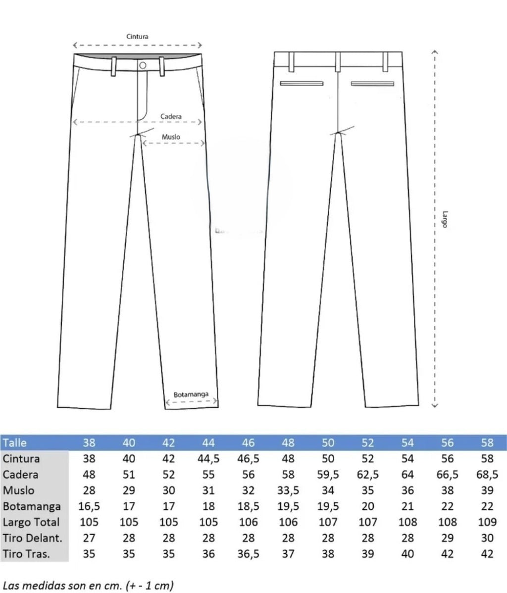 Pantalón gabardina corte chino