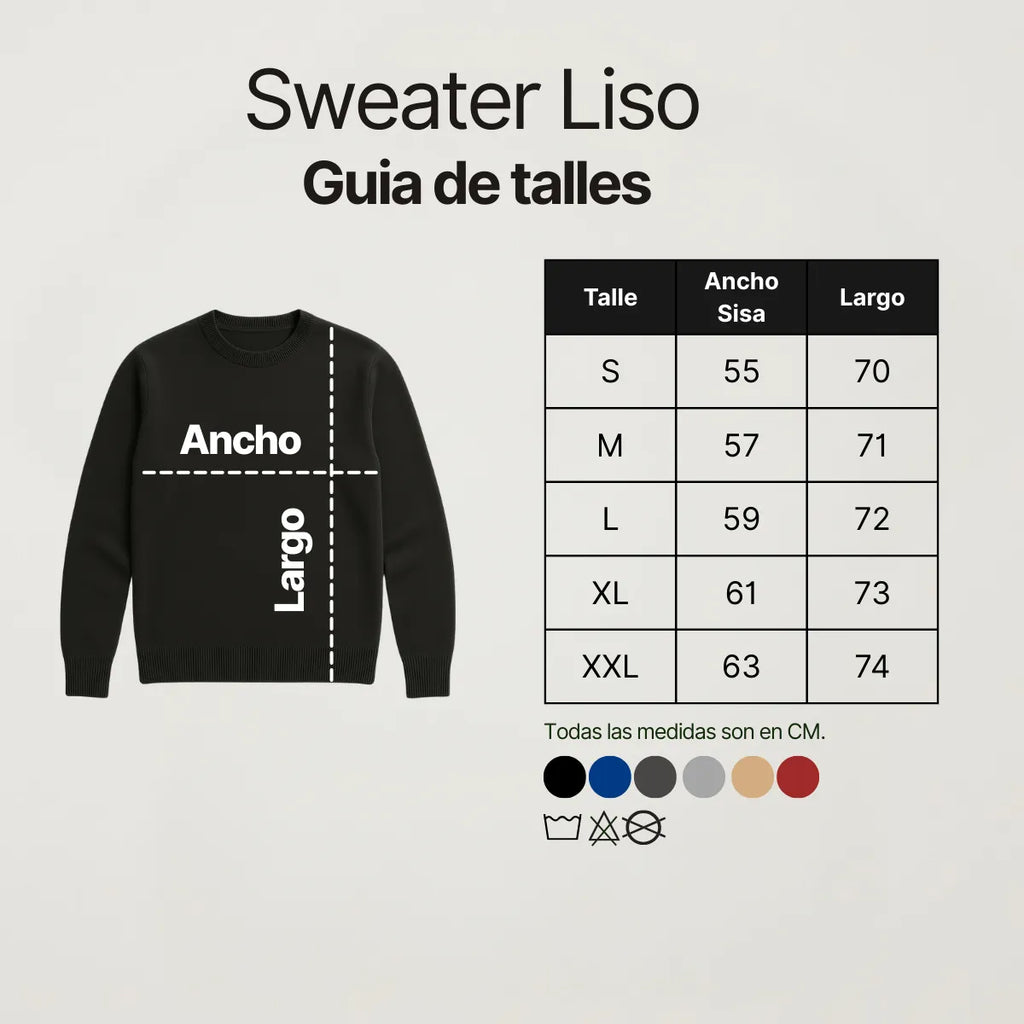 Sweater cuello redondo